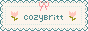 Cozy Britt pixel button linking to the Cozy Britt website