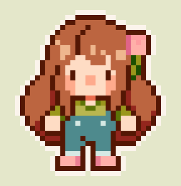 Pixel portrait of Brittany, the artist behind Cozy Britt