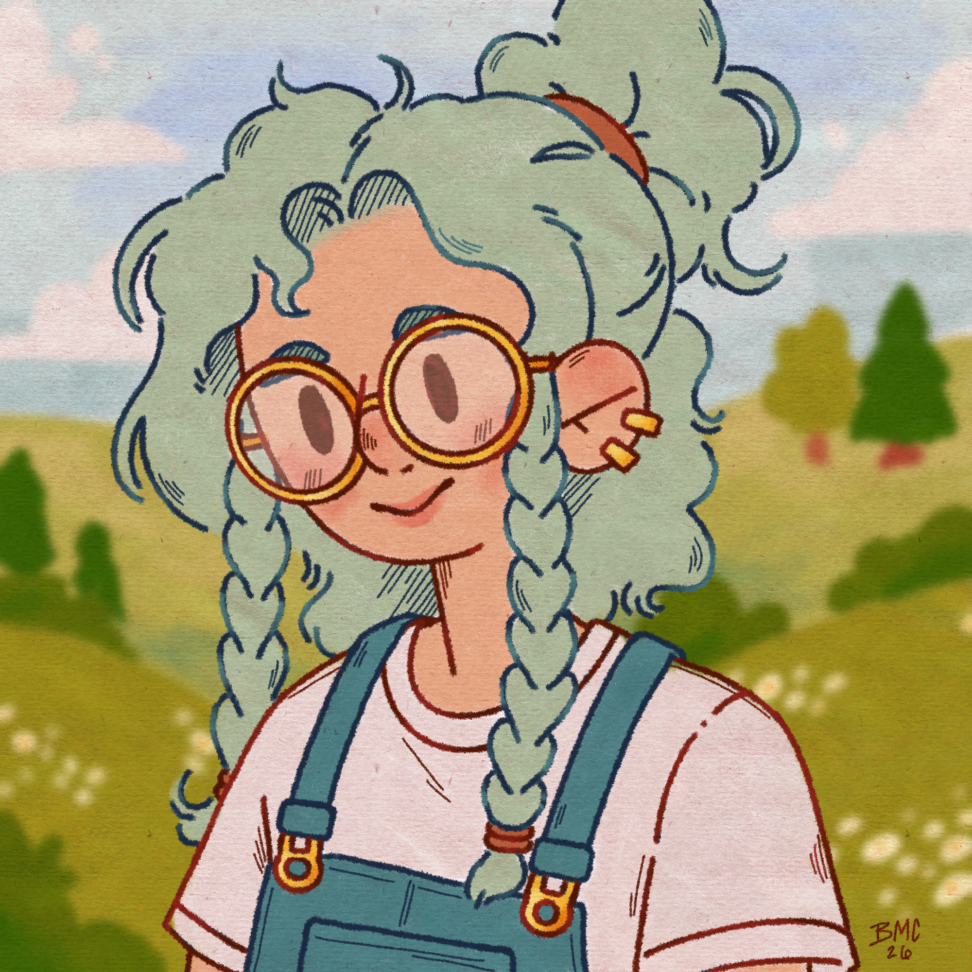 Cozy portrait illustration of Ivy Gloomwood by Cozy Britt